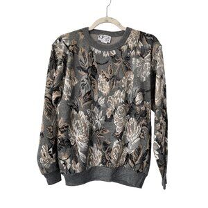 CP Sport Vintage 90s Sweater Size Medium Crewneck Rose Gray Tan Deadstock NEW